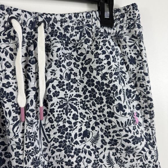 NWT Floral Rabbit Print Joules Sian Marled Ditsy Short US 2 Gray 100% Cotton - Picture 4 of 13